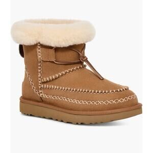 The UGG Women's Classic Mini Alpine in Chestnut, size 7